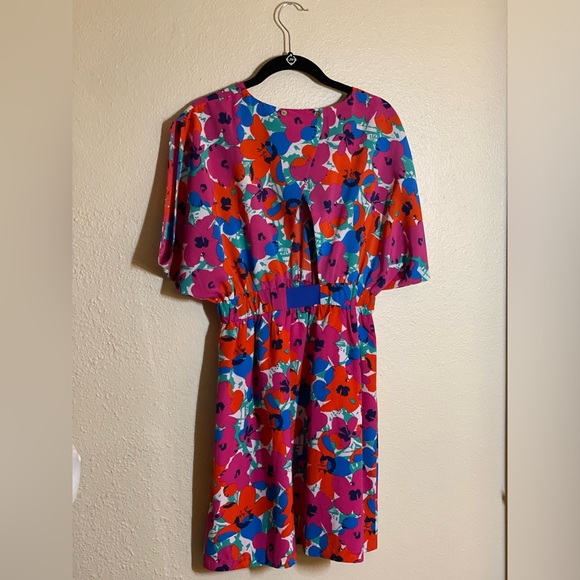 Lili Sidonio‎ Women's XSmall floral mini dress with open back - Picture 5 of 7